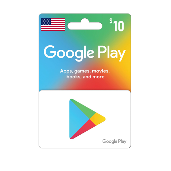 Google Play 10$ - USA account